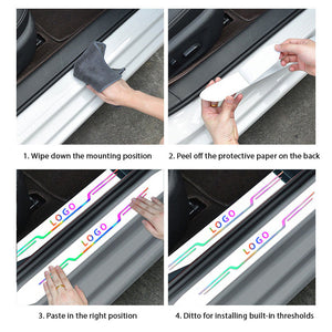 Acrylic Car Door Sill Protection Strip