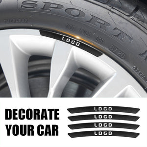 Car Wheel Hub Decorative Stickers（4pcs）