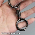 Load image into Gallery viewer, Nordic Retro Spring Double Ring Keychain
