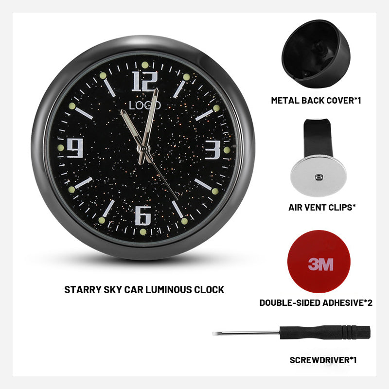 Starry Sky Car Luminous Clock